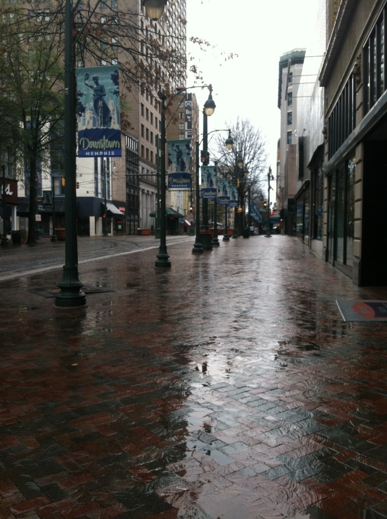 This is my favorite pic of Downtown. I just love how the rainy streets look!