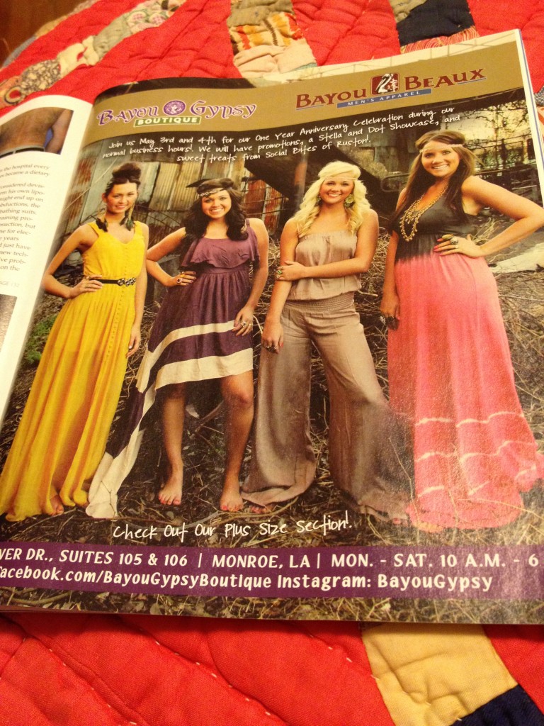 Bayou Gypsy Ad