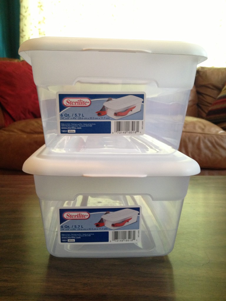 Sterlite clear shoe boxes