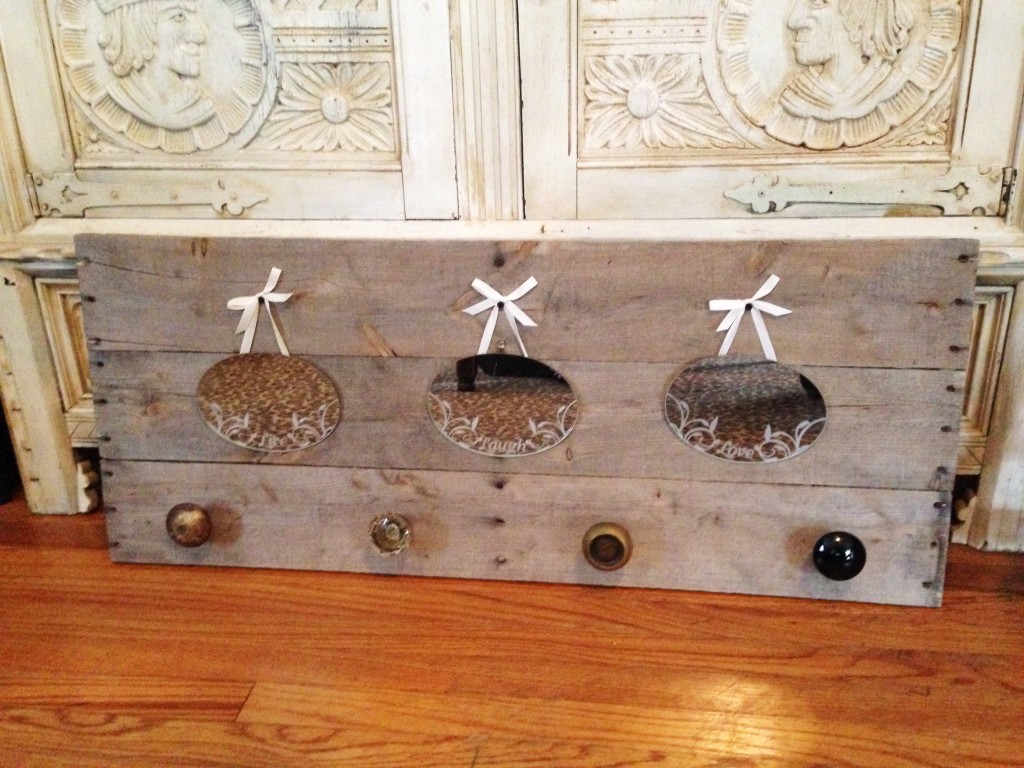 pallet wood coat rack