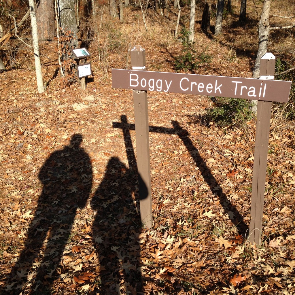 Walking on the nature trail