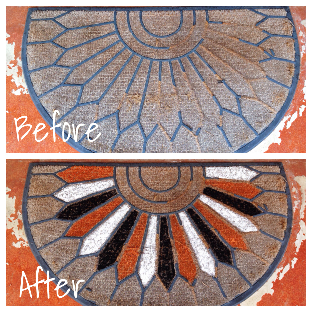 rug before and after