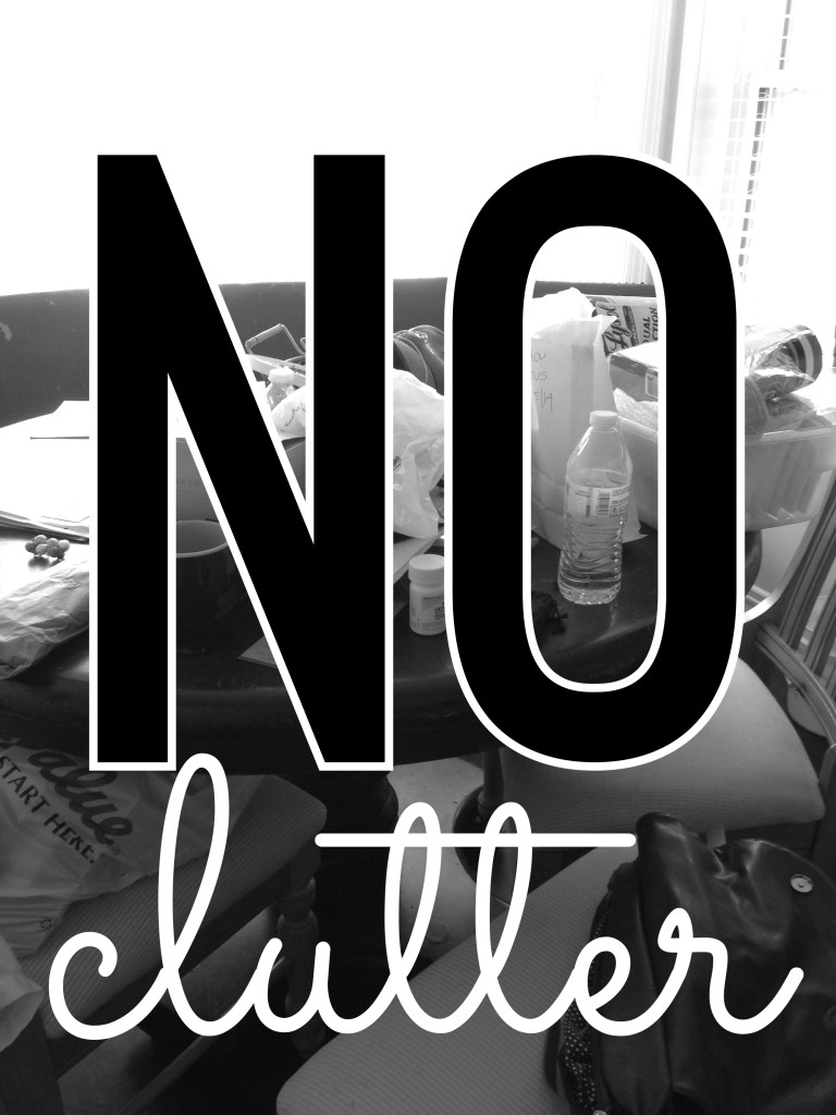 no clutter