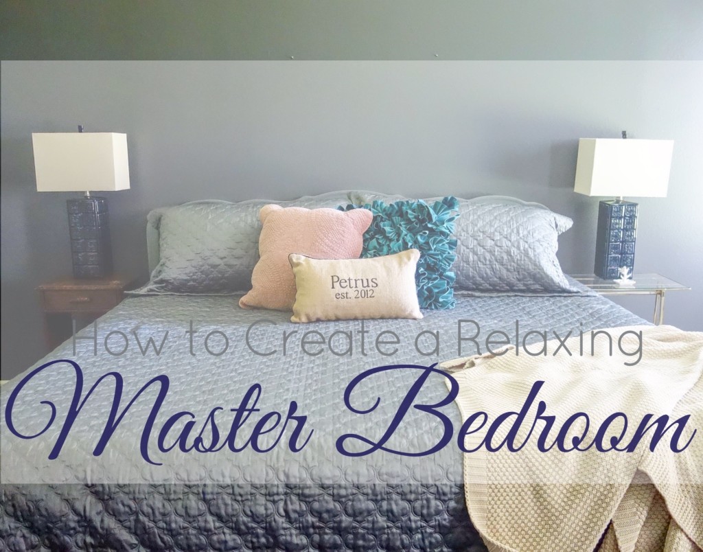a relaxing master bedroom