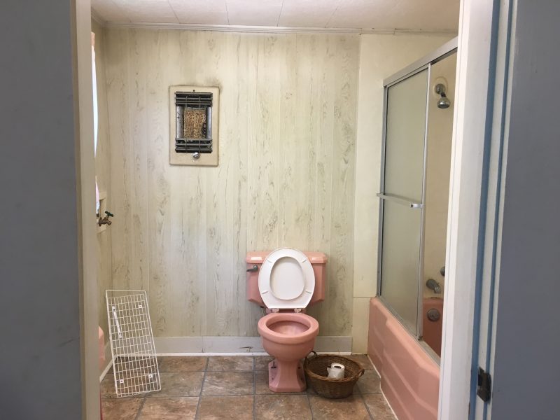 100 Year Old House Pink Bath