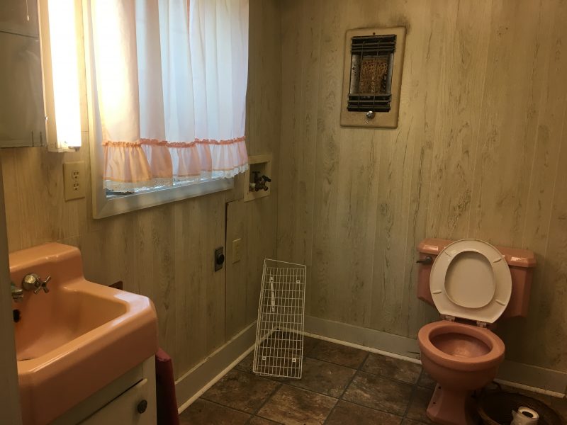 100 Year Old House Pink Bath