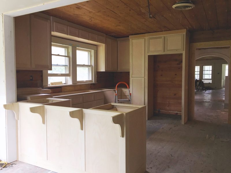 100 year old house shaker style cabinets
