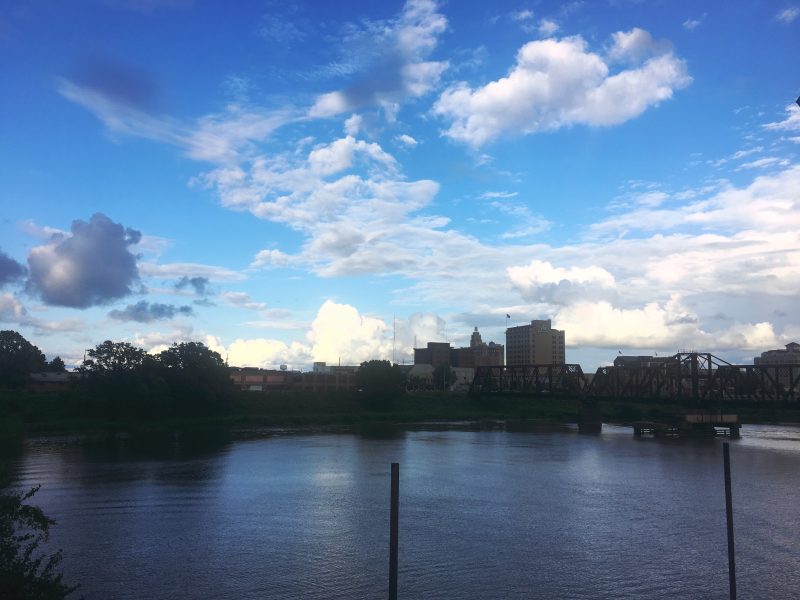 Blue skies and the bridge