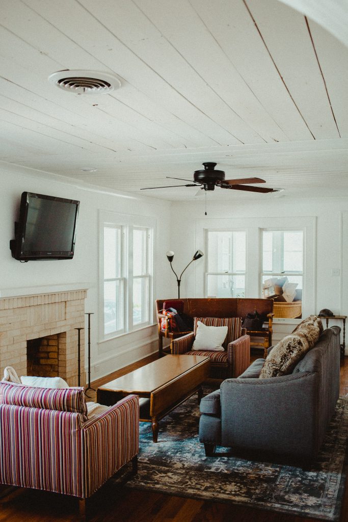 100 year old house living room