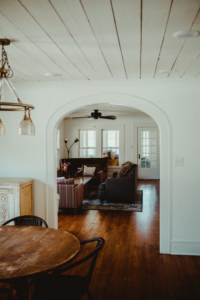 100 year old house dining room