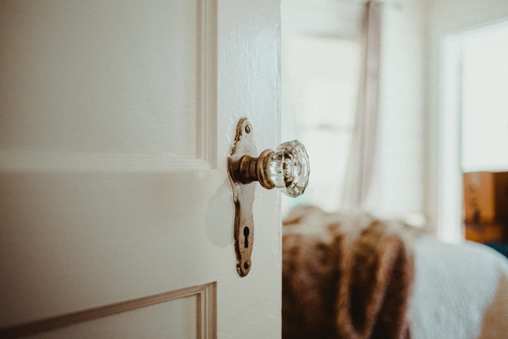 crystal knobs in 100 year old house